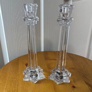 Evening Star Elegant Taper Candle Holders 9.5”